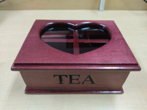 Cedar Heart Shaped Tea Box
