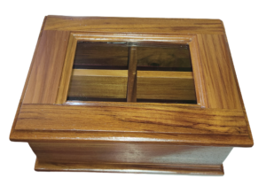 Teak Square Jewellry Box